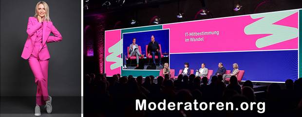 Panel-Moderatorin Petra Bindl Moderatoren.org